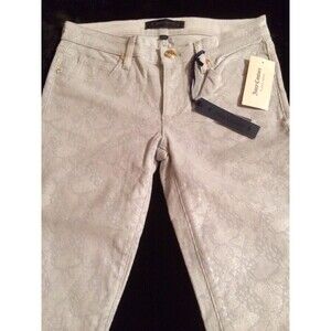 Juicy Couture Skinny Jean Pants Smoke Grey Sparkle Coat Corduroys Size 24 NWT